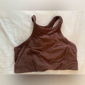 Lululemon ribbed high neck nulu yoga bra